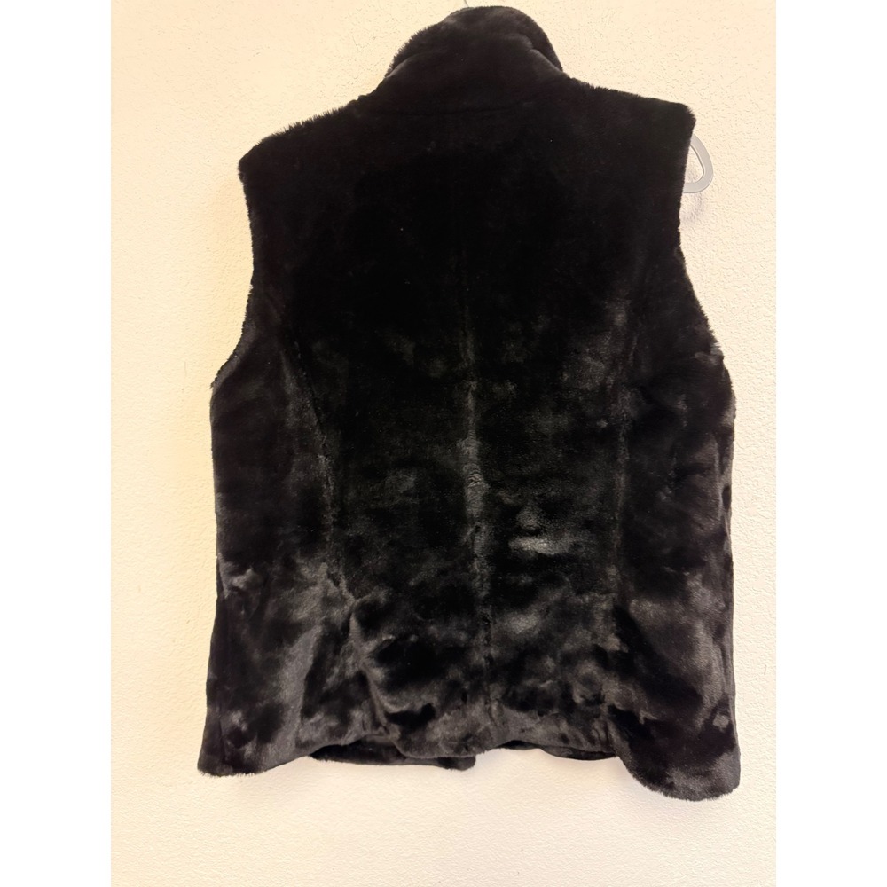 Kristen Blake Women's XL Black Faux Fur Coat Jacket Plush Lined - Picture 7 of 7